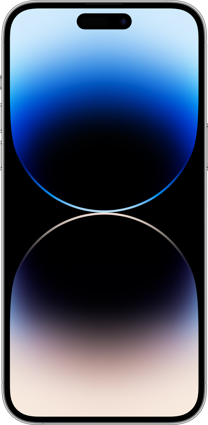 Refurbished iPhone 14 Pro Max 128GB Zilver (Licht gebruikt) voorkant
