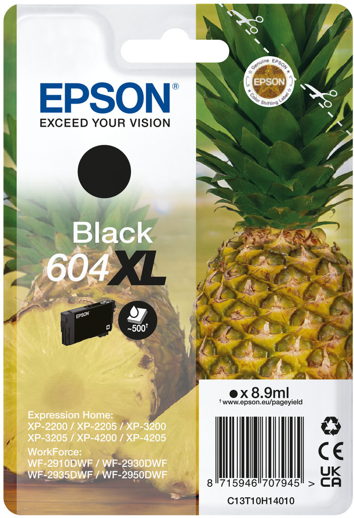 Epson 604XL Cartridge Zwart Main Image