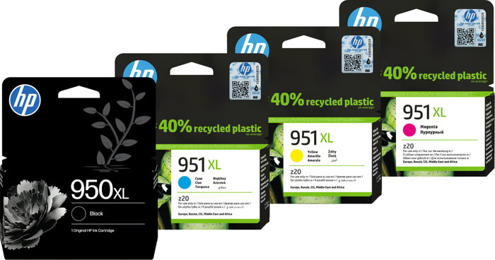 HP 951XL Cartridges Black/Color Combo Pack Main Image