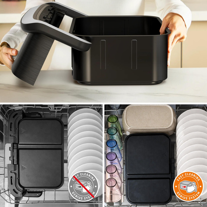 Tefal Dual Easy Fry Flex EY9288 product in gebruik