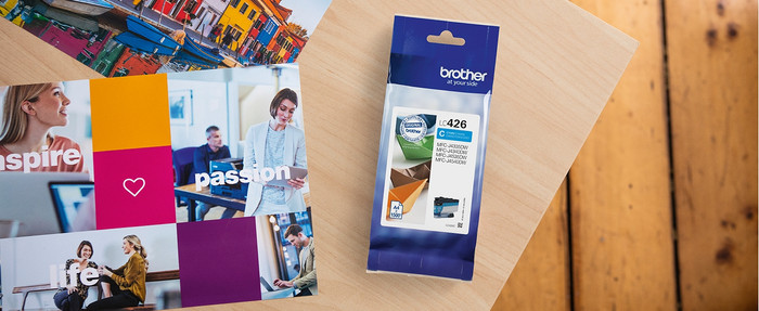 Brother LC-426 Cartridge Cyaan product in gebruik