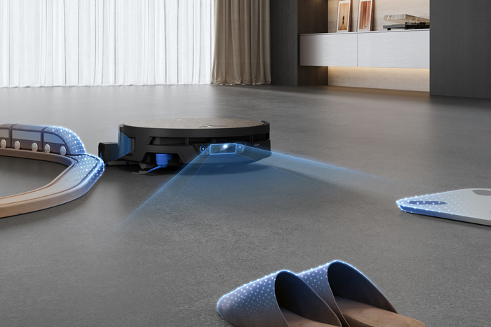 Ecovacs DEEBOT X12S OmniCyclone Care Kit product in use