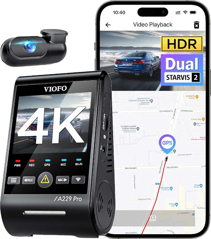 Viofo  A229 Pro 2CH 4K Wifi GPS visual leverancier