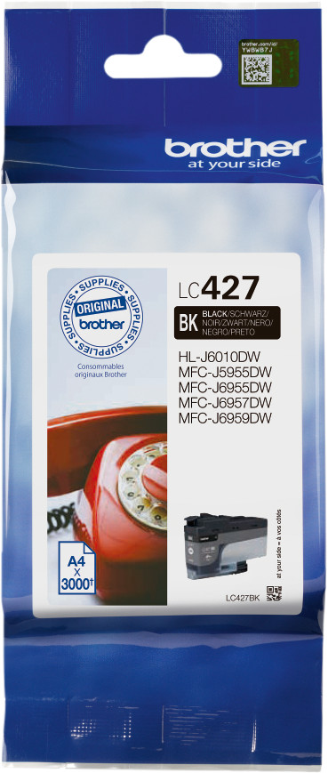 Brother LC-427 Cartridge Zwart Main Image