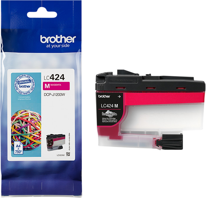 Brother LC-424 Cartridge Magenta front