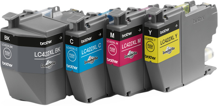 Brother MFC-J5340DWE + 1 set extra XL cartridges rechterkant