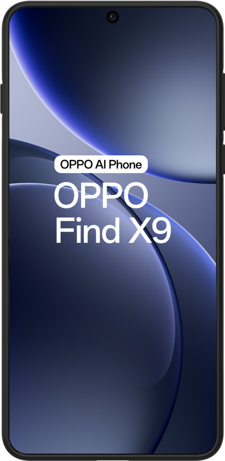 Just in Case Rugged Oppo Find X9 Back Cover Zwart voorkant