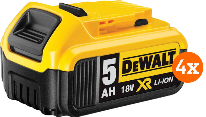 DeWalt DCB184-XJ 18V 5.0Ah Battery 4-pack Main Image