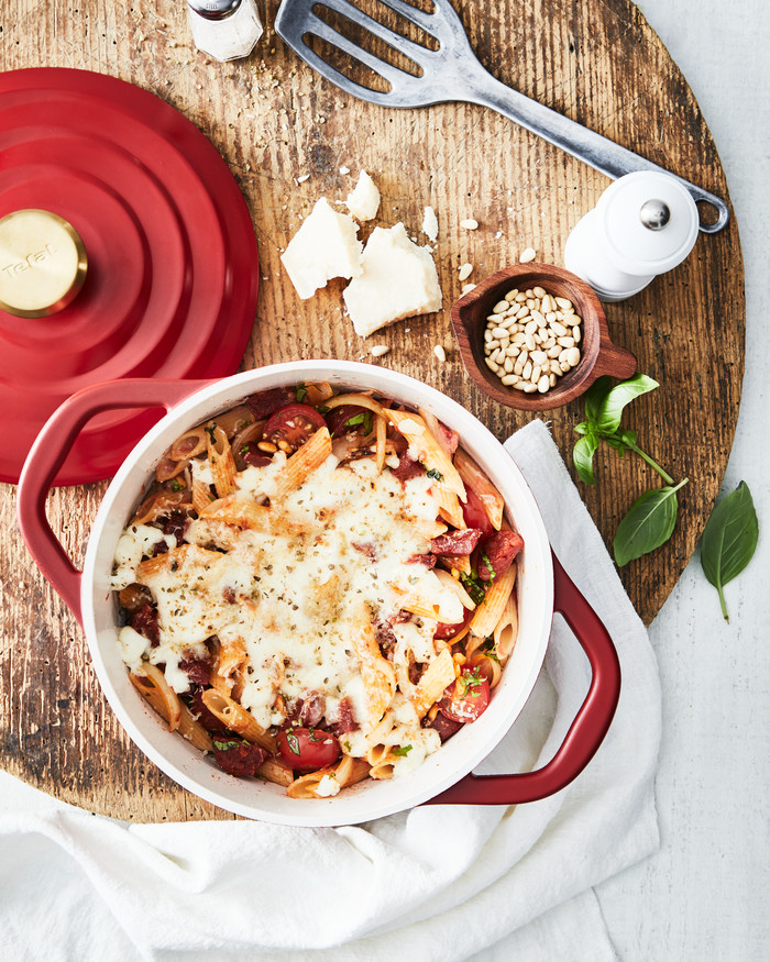 Tefal Air Lichte Braadpan 24 cm Rood null