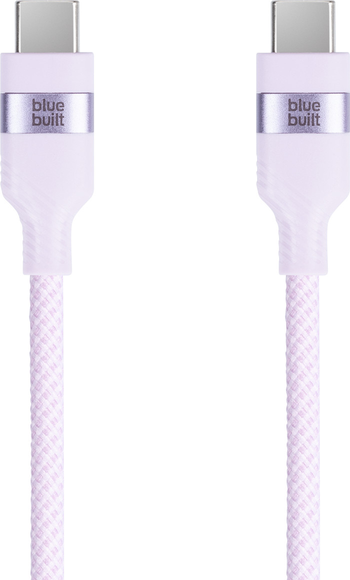 BlueBuilt Usb C naar Usb C Kabel 1,5m Nylon Roze Main Image