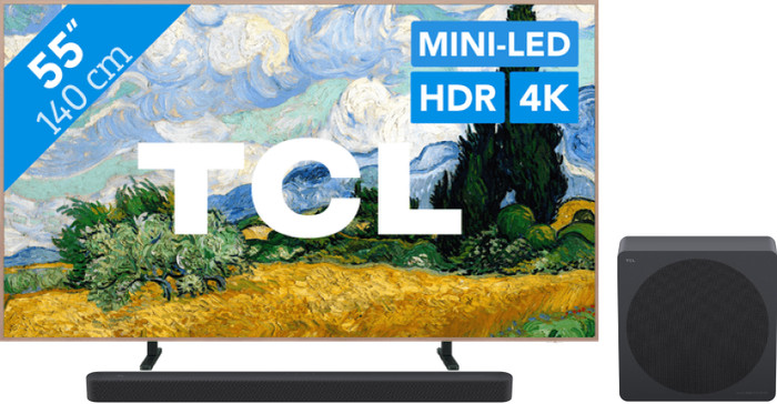 TCL QD Mini-led 55" A400 Pro (2026) + TCL A65K Main Image