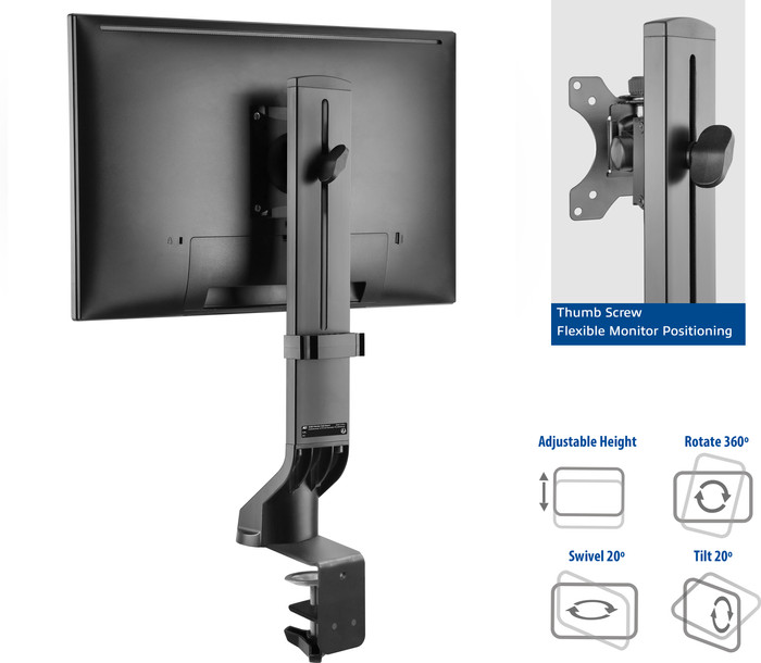ACT AC8321 Monitorarm 1 Scherm product in gebruik