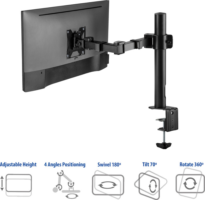 ACT AC8325 Monitor Arm Desk Mount 1 Screen null