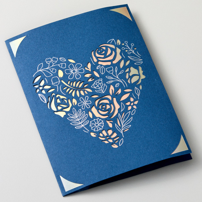 Cricut 2x2 kaartmat startpakket product in gebruik