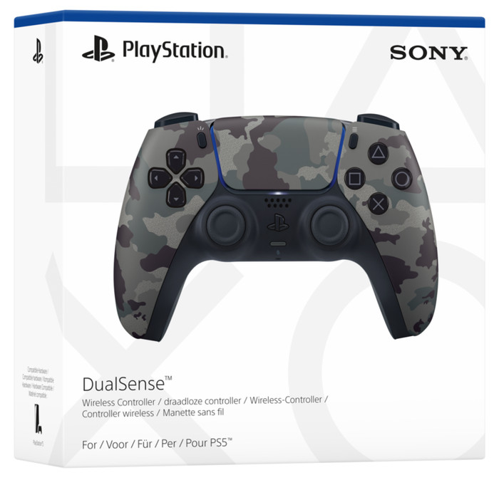 Sony PlayStation 5 DualSense Manette Sans Fil Grey Camo null