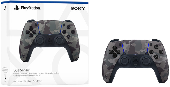 Sony PlayStation 5 DualSense Manette Sans Fil Grey Camo null