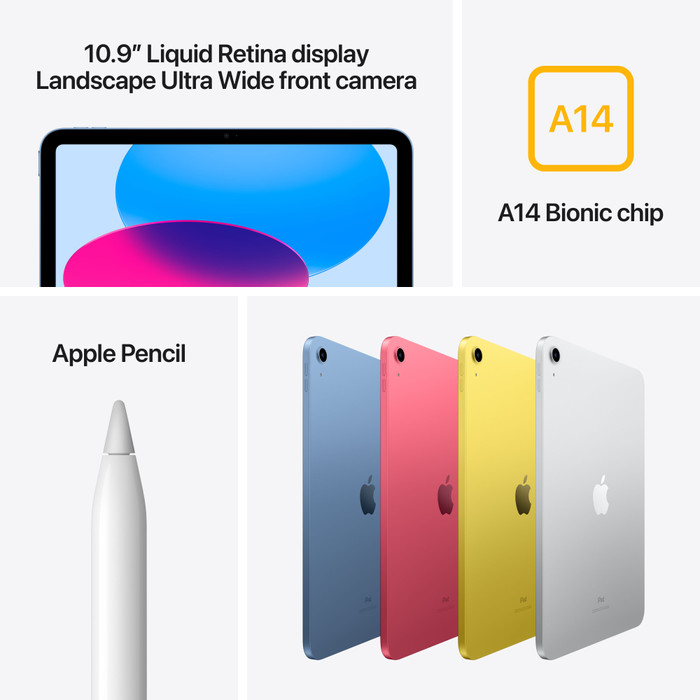 Apple iPad (2022) 10.9 inches 64GB WiFi Silver + Apple Magic Keyboard Folio detail