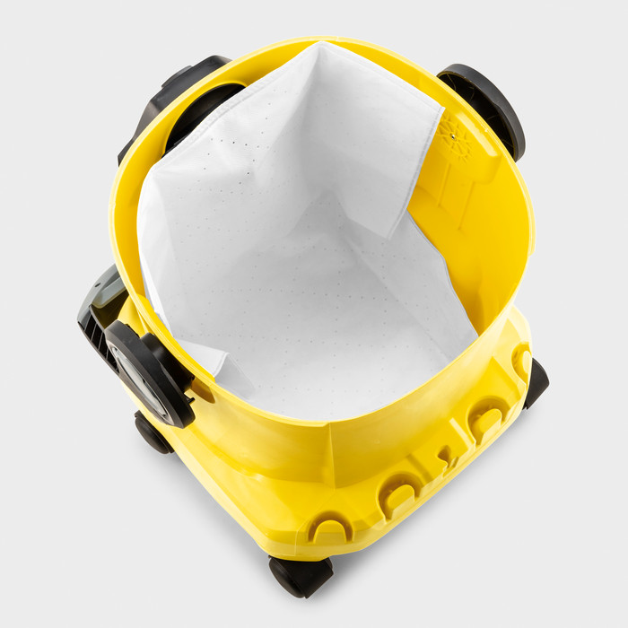 Kärcher Vacuum Cleaner Bag for WD 4/5/6 3-pack product in use