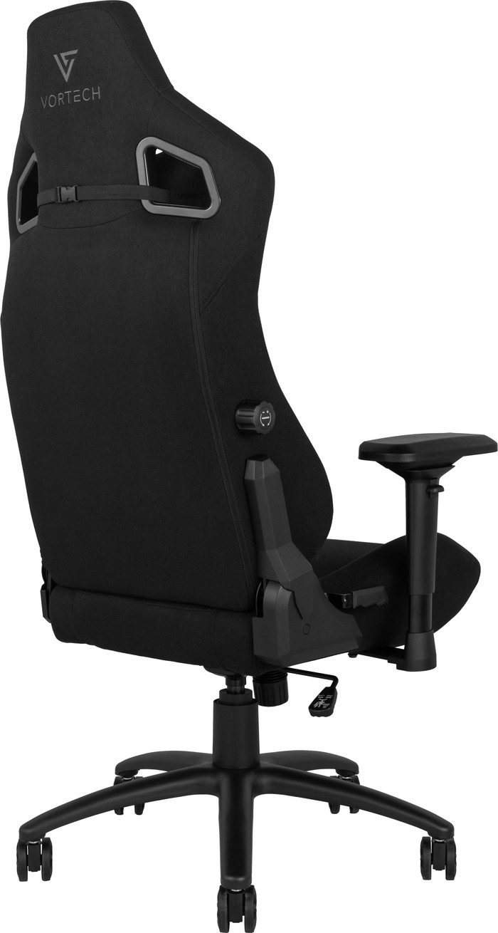 Vortech Pro Gamestoel Zwart + Vloermat linkerkant