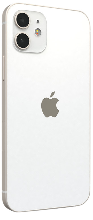 Refurbished iPhone 12 mini 64GB Wit (Licht gebruikt) achterkant