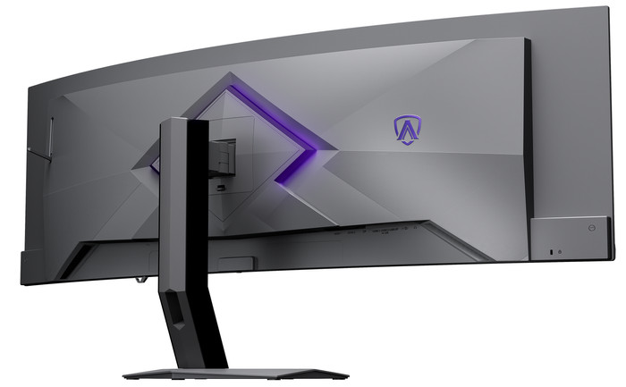 AOC AGON PRO AGP497UCZD QD-OLED Curved achterkant