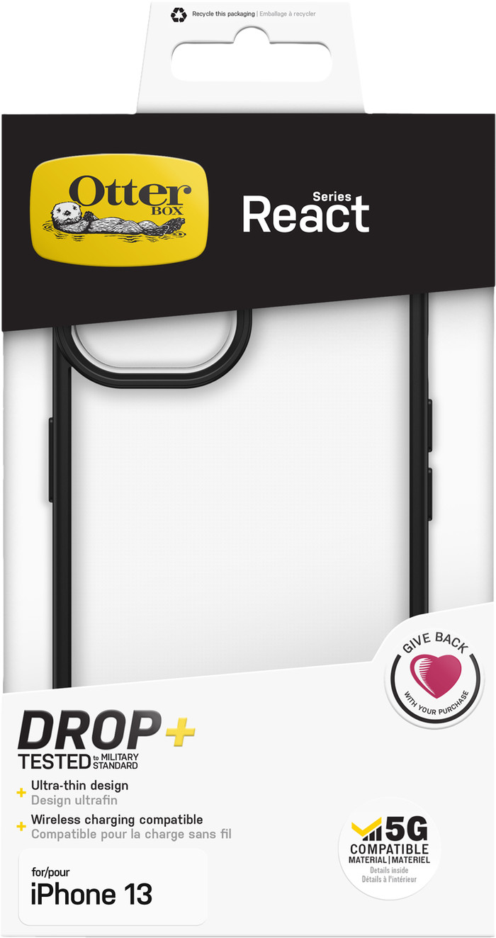OtterBox React Apple iPhone 13 Back Cover Transparent/Black null