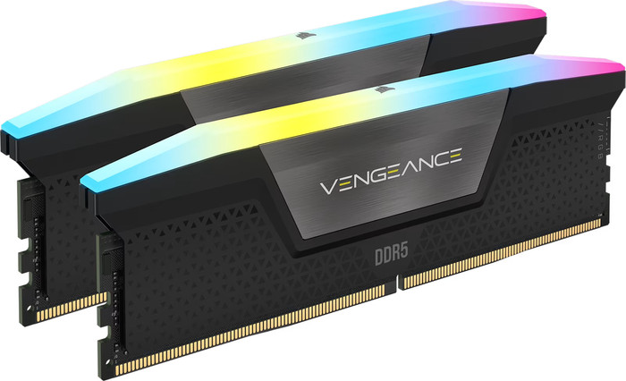 CORSAIR Vengeance RGB 16GB (2x8GB) DDR5 DIMM 5200MT/s CL40 XMP linkerkant