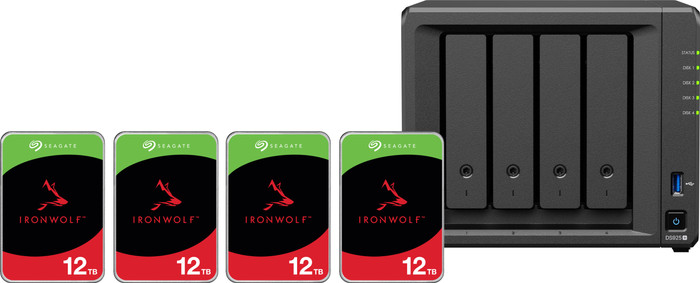Synology DS425+ + Seagate Ironwolf 12TB 4-Pack Main Image