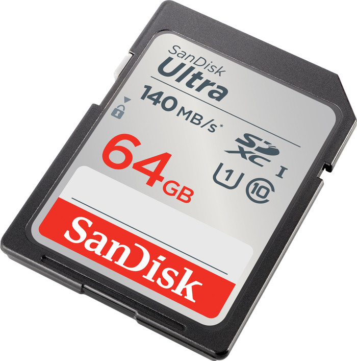 SanDisk SDXC Ultra 64GB top