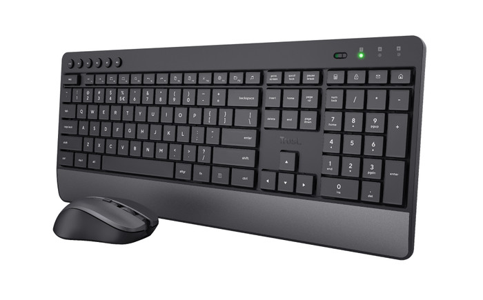Trust Trezo Comfort Draadloze Toetsenbord- en Muisset Azerty null