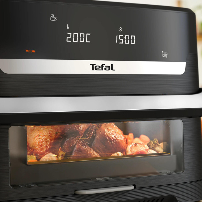 Tefal Dual Easy Fry Flex EY9288 product in gebruik