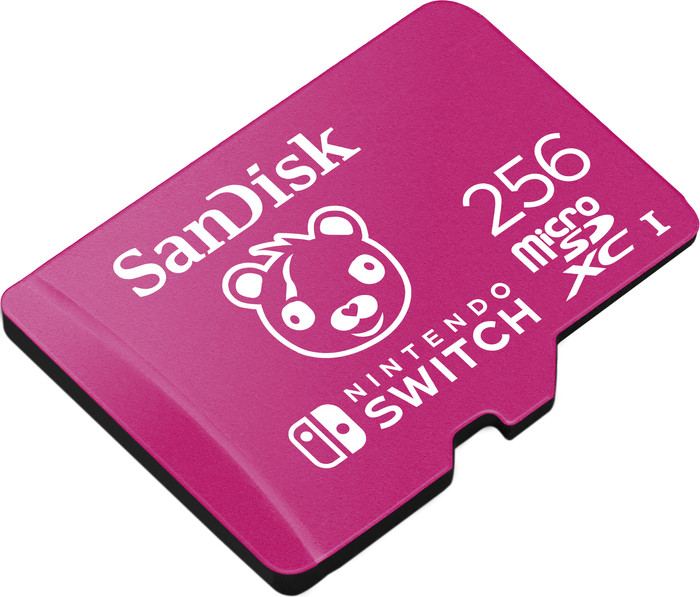 SanDisk MicroSDXC Extreme Gaming 256GB Fortnite (Nintendo licensed) bovenkant