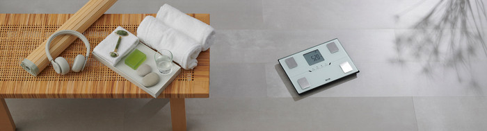 Tanita BC-401 White product in gebruik