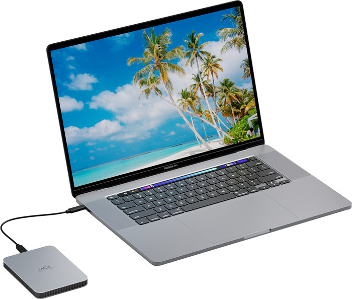 LaCie Mobile Drive 5TB product in use