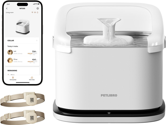 Petlibro Drinkfontein met Chipherkenning PLWF305 Wit voorkant