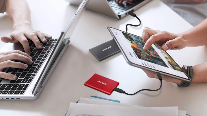 Samsung T7 Portable SSD 1TB Grijs visual leverancier