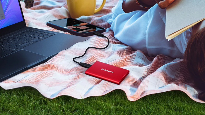 Samsung T7 Portable SSD 1TB Grijs visual leverancier