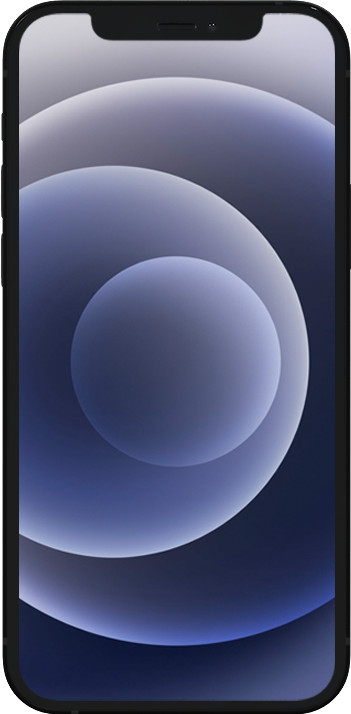 Refurbished iPhone 12 mini 128GB Schwarz (Wie neu) vorne