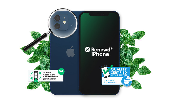 Refurbished iPhone 12 mini 128GB Blauw (Zo goed als nieuw) visual leverancier