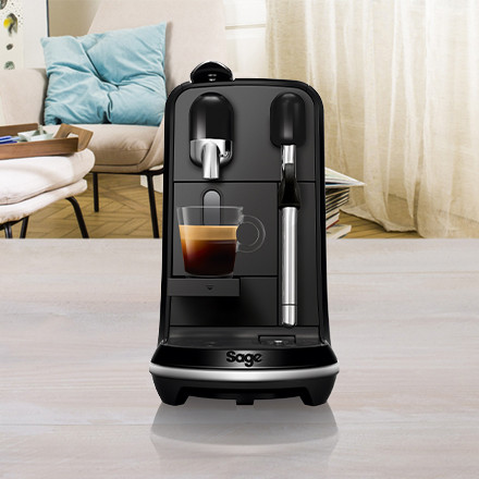 Sage Nespresso Creatista Uno SNE500BKS product in use