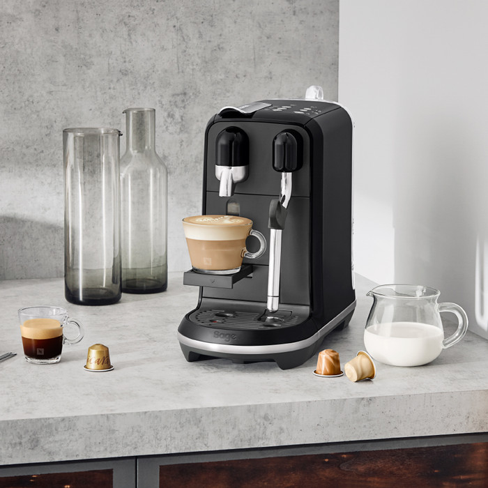 Sage Nespresso Creatista Uno SNE500BKS product in use