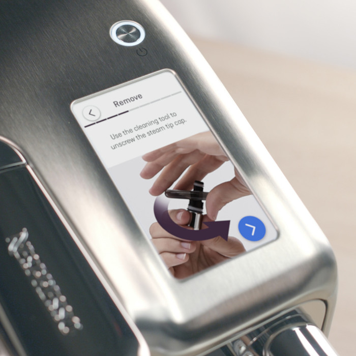Sage Nespresso Creatista Pro SNE900BSS Stainless Steel product in gebruik