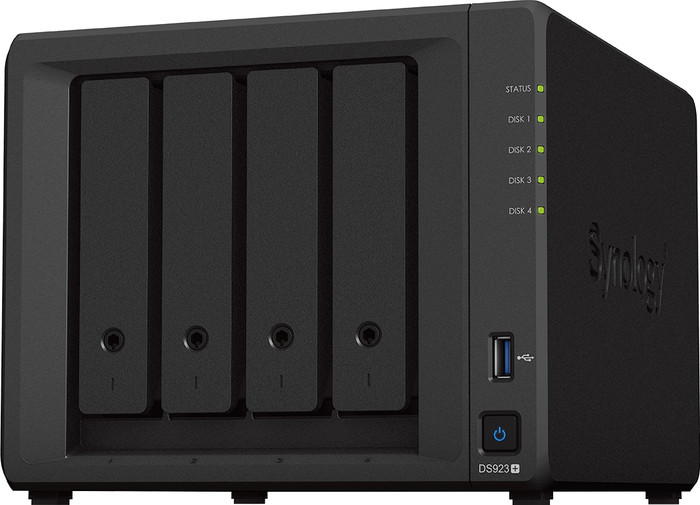 Synology DS923+ + 4x 8TB Seagate Ironwolf achterkant