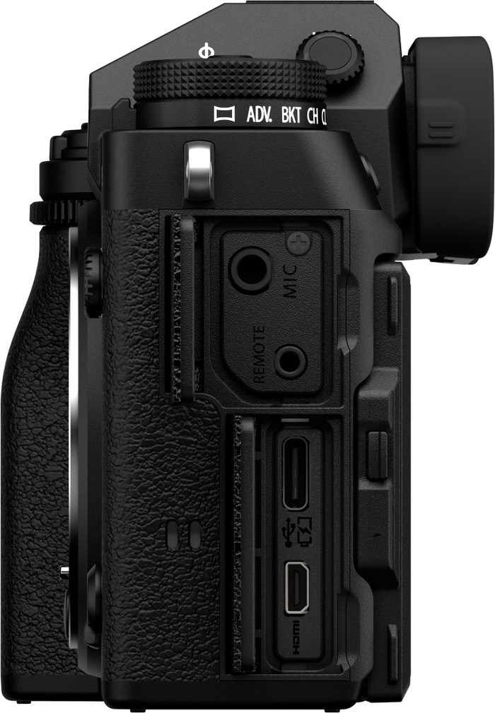 Fujifilm X-T5 Zwart + XF 16-80mm f/4 linkerkant