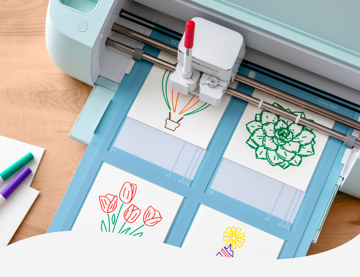 Cricut Joy Aquarel markers en kwasten 9-pack 1.0 mm product in gebruik