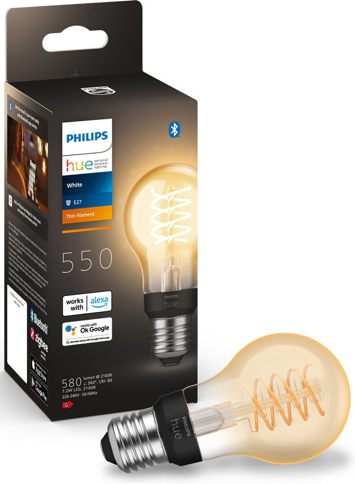 Philips Hue Filamentlamp White Standaard E27 - 2023 - 3-pack verpakking