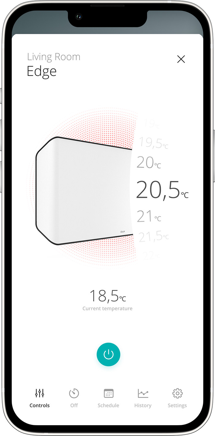 Duux Edge Smart Convector 1500 W Blanc détail