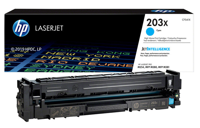 HP 203X LaserJet Toner Cyaan (Hoge Capaciteit) verpakking