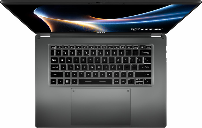 MSI Prestige 16 Flip AI+ C3MTG-054NL OLED QWERTY bovenkant