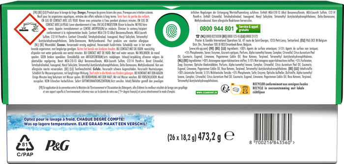 Ariel 3in1 Pods Original - 120 stuks achterkant